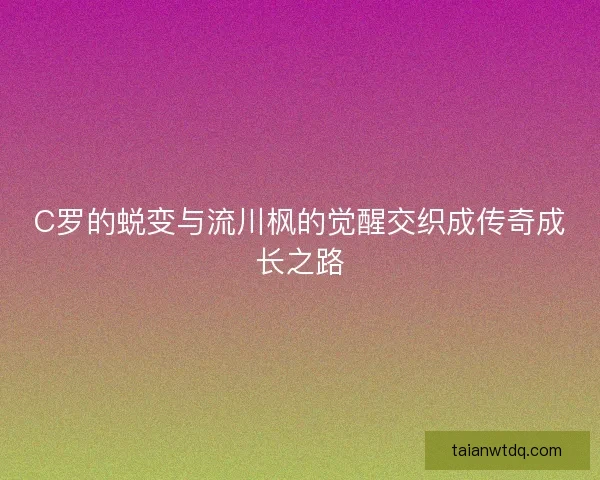 C罗的蜕变与流川枫的觉醒交织成传奇成长之路