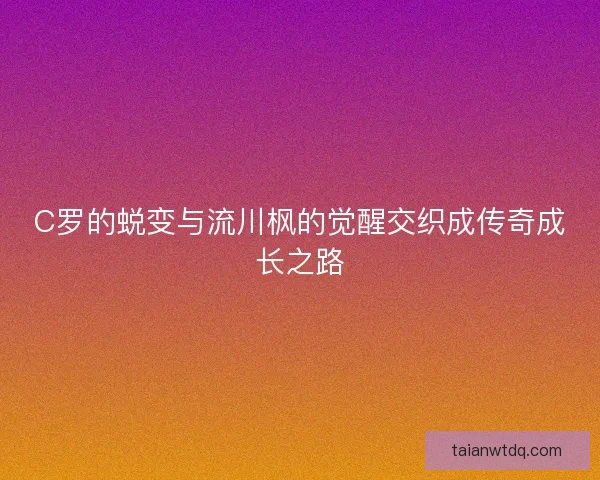 C罗的蜕变与流川枫的觉醒交织成传奇成长之路 C罗的蜕变与流川枫的觉醒交织成传奇成长之路
